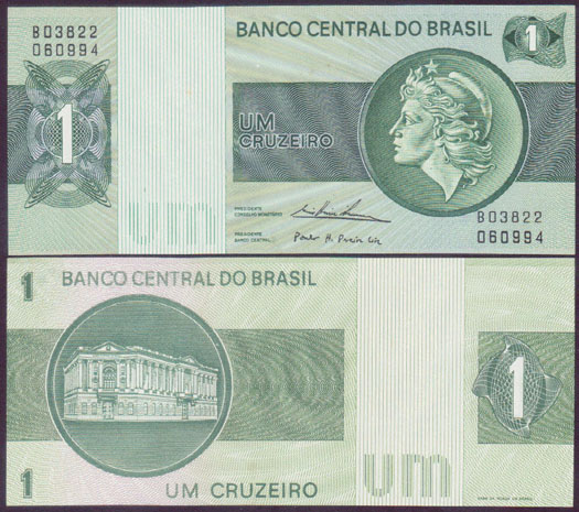 1975 Brazil 1 Cruzeiro (P.191Ab) Unc L001009
